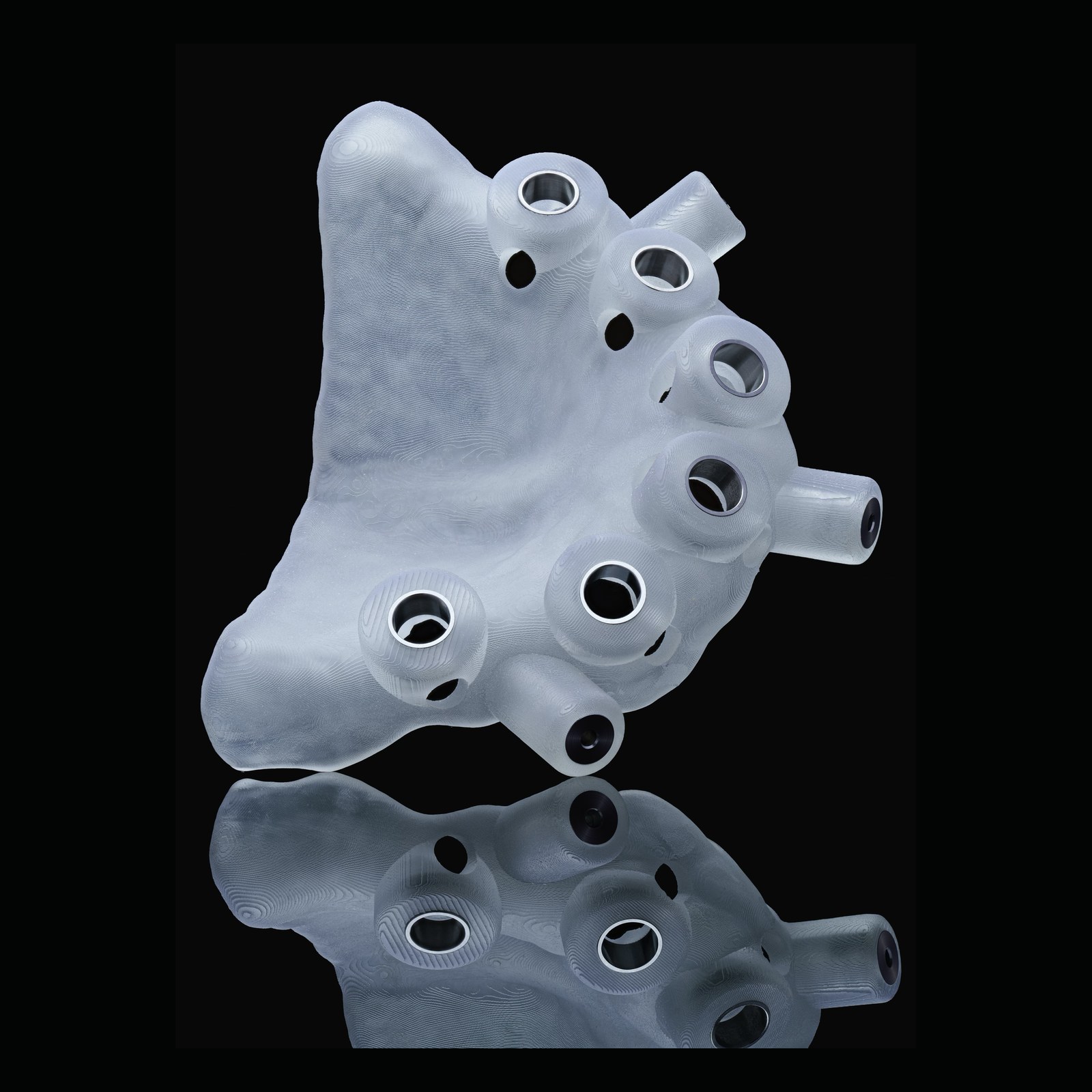 3D printed implant surgical guide prepared for CAD workflow review
